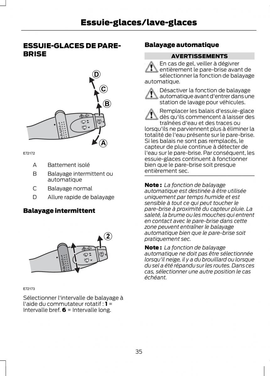 Ford Fusion manuel du proprietaire / page 37