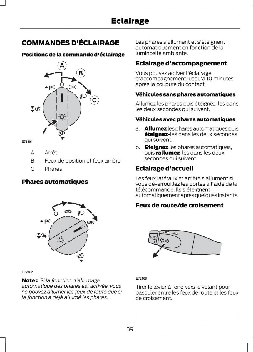 Ford Fusion manuel du proprietaire / page 41