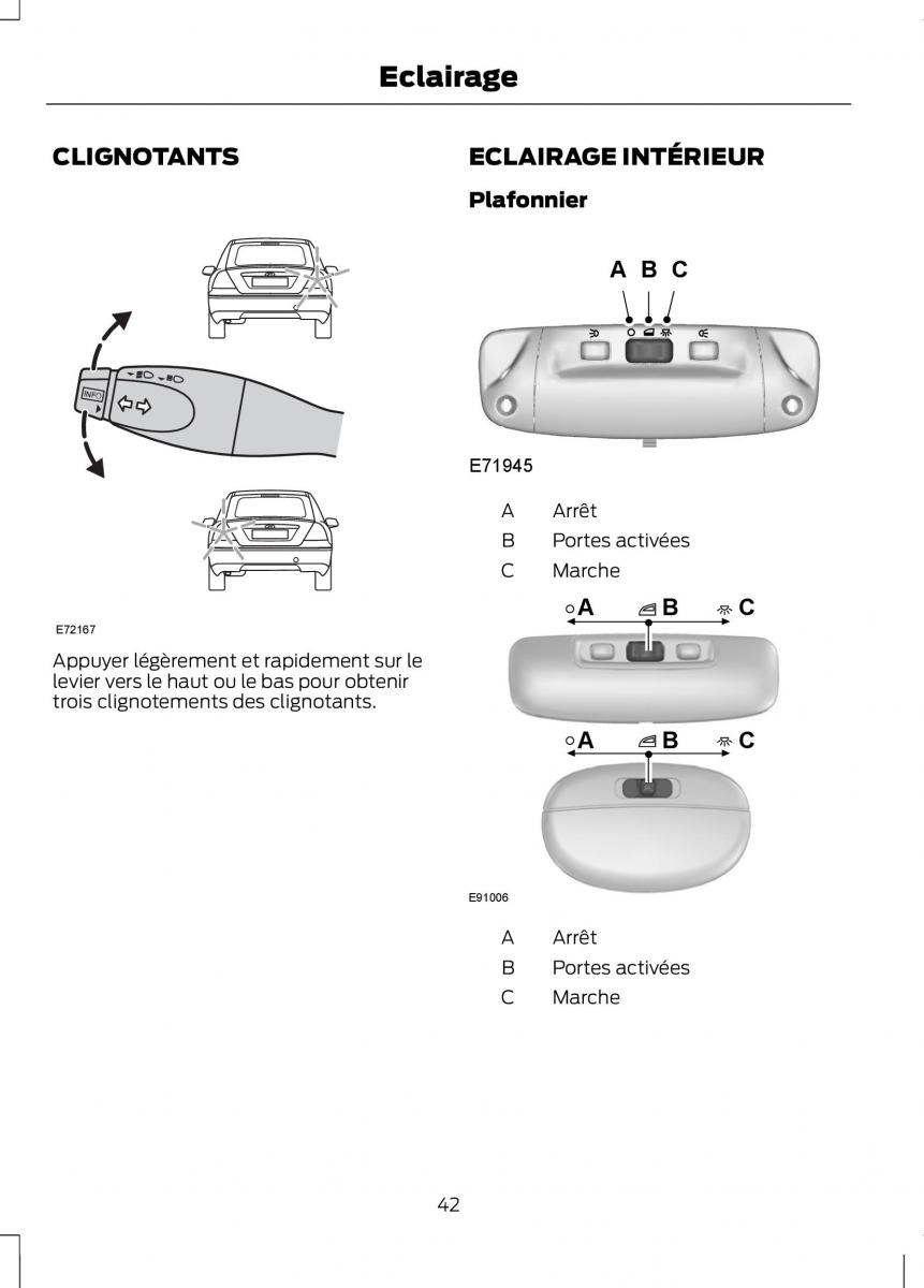 Ford Fusion manuel du proprietaire / page 44