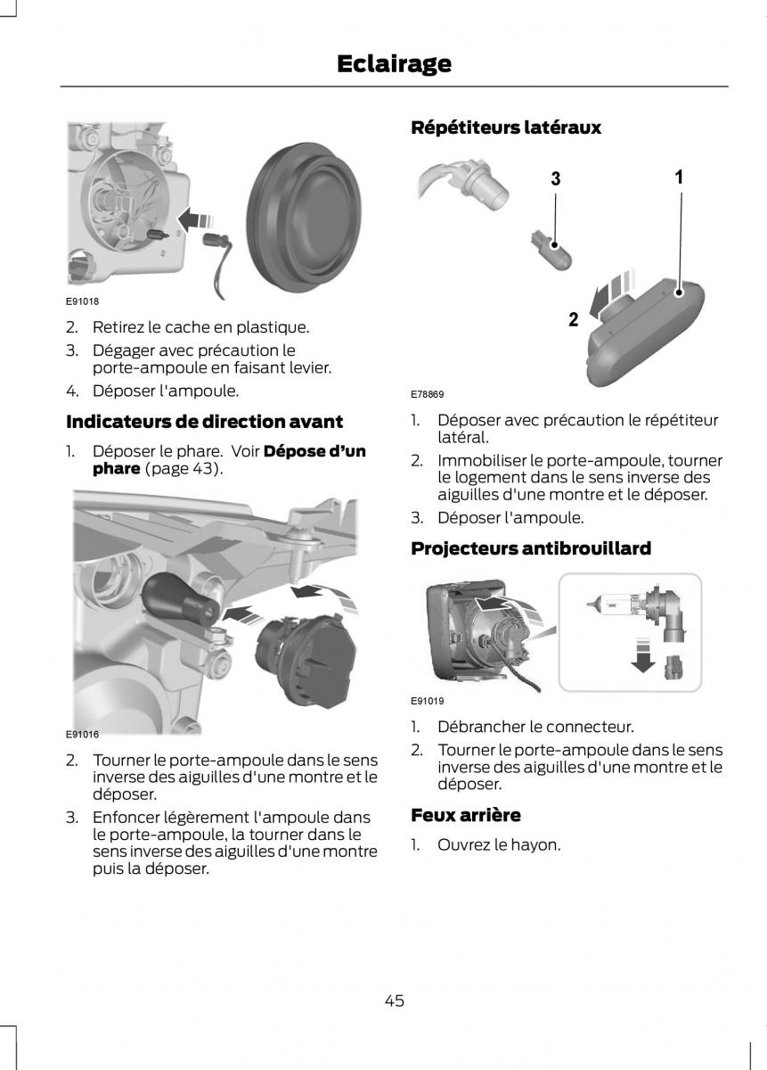 Ford Fusion manuel du proprietaire / page 47