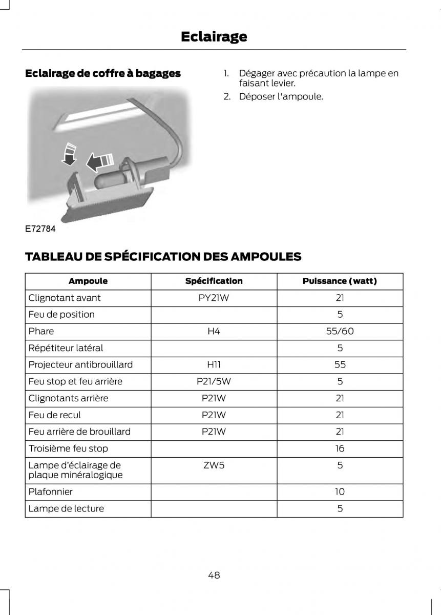 Ford Fusion manuel du proprietaire / page 50