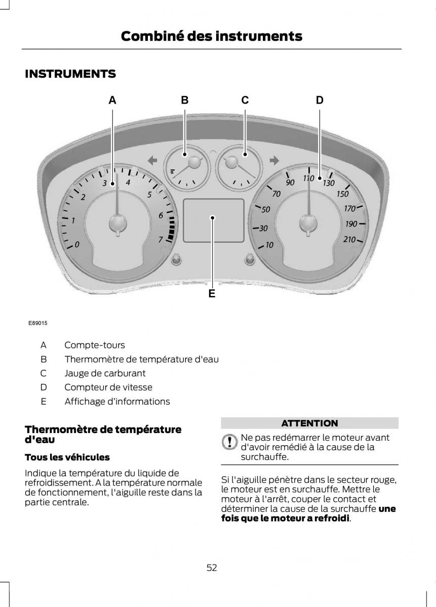 Ford Fusion manuel du proprietaire / page 54