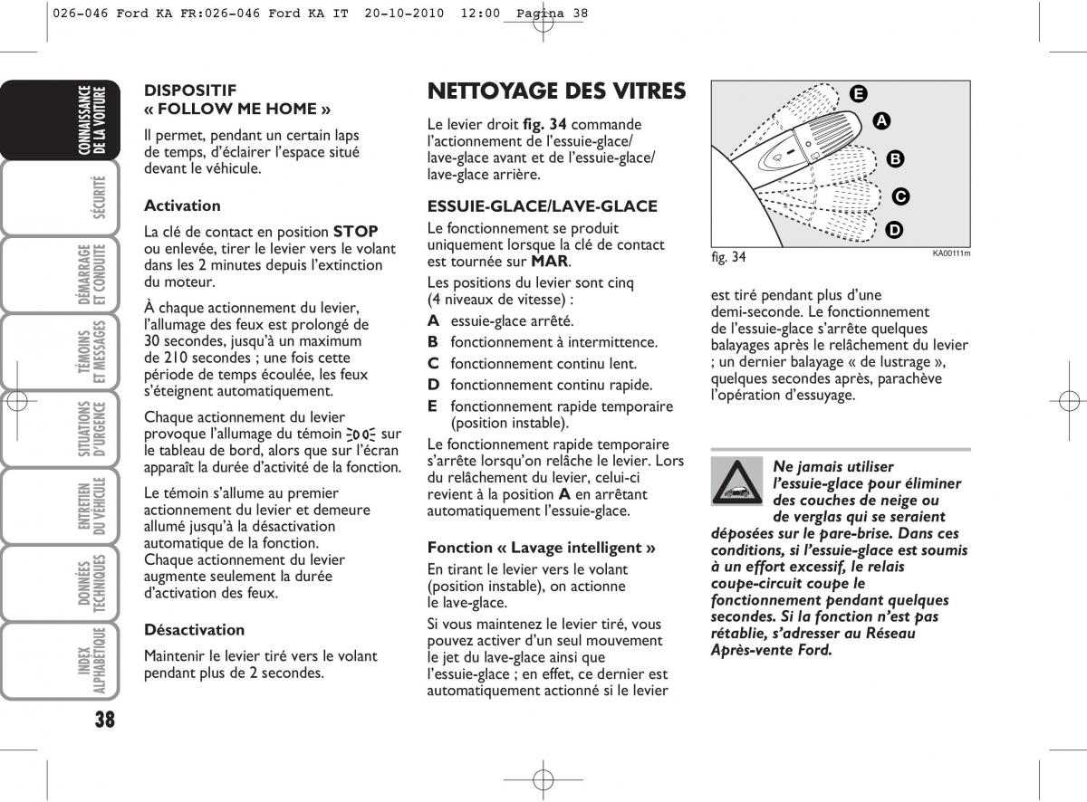 Ford Ka II 2 manuel du proprietaire / page 55