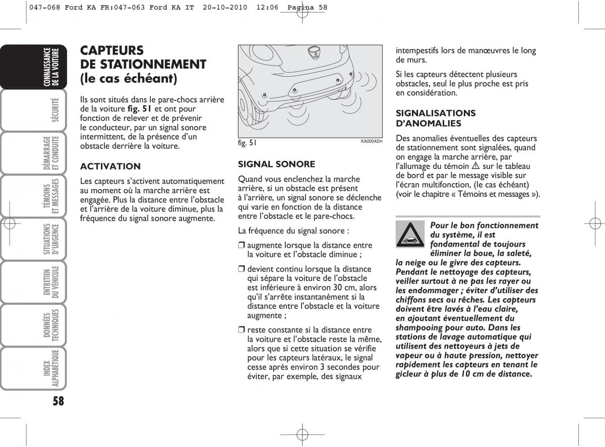 Ford Ka II 2 manuel du proprietaire / page 75