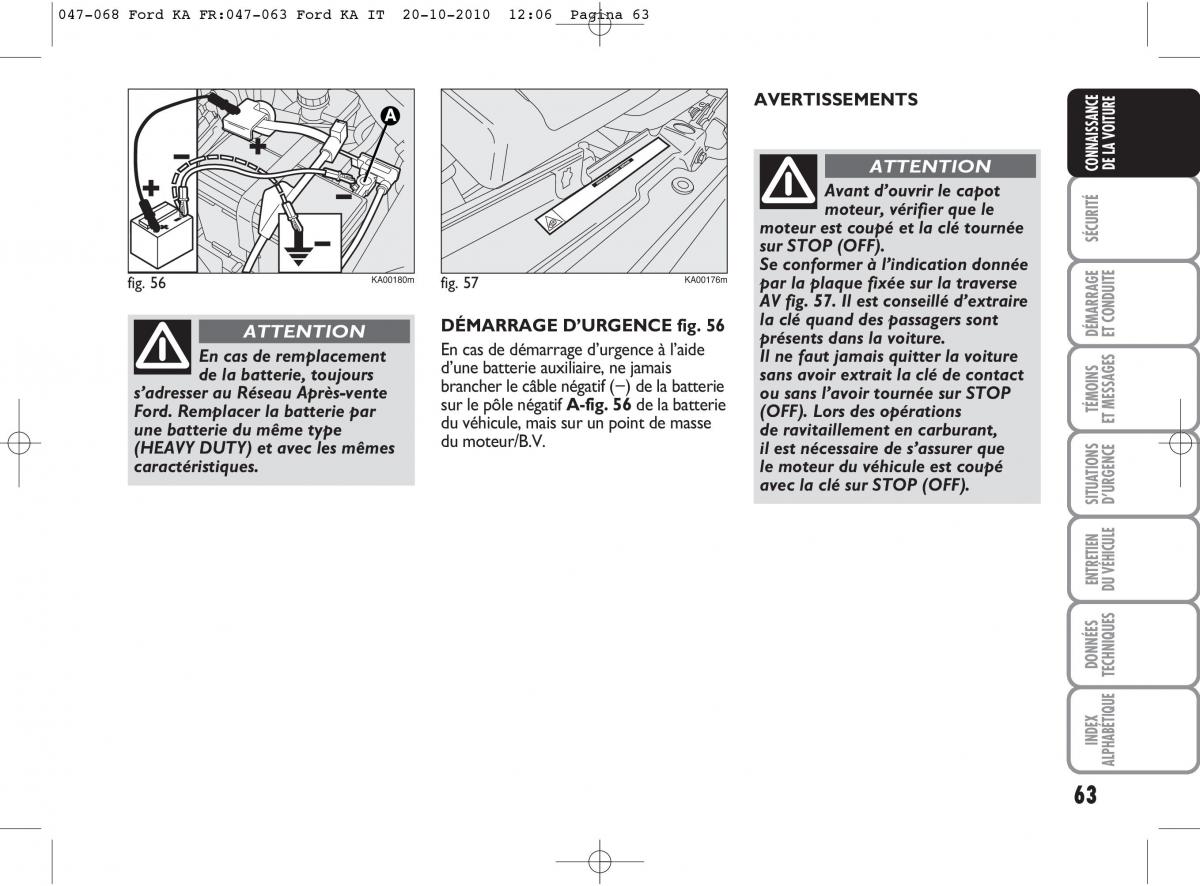 Ford Ka II 2 manuel du proprietaire / page 80