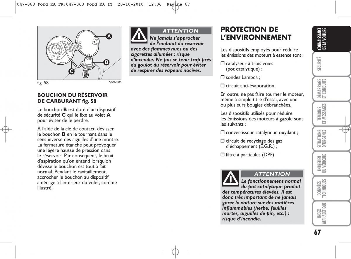 Ford Ka II 2 manuel du proprietaire / page 84