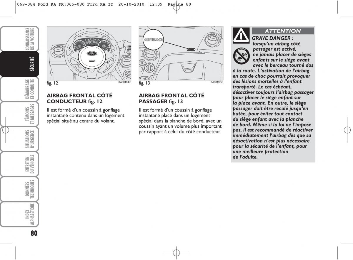 Ford Ka II 2 manuel du proprietaire / page 97