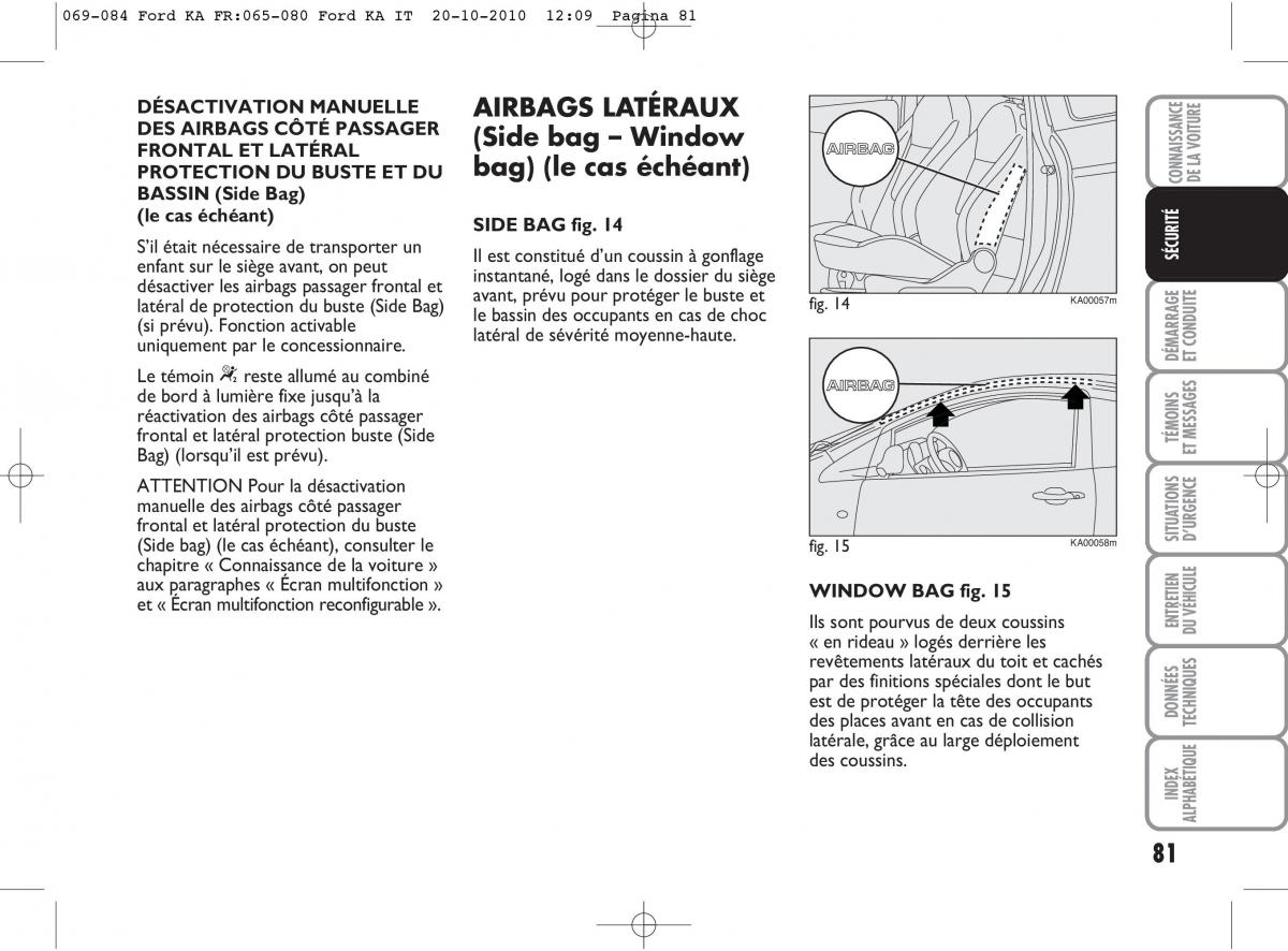 Ford Ka II 2 manuel du proprietaire / page 98