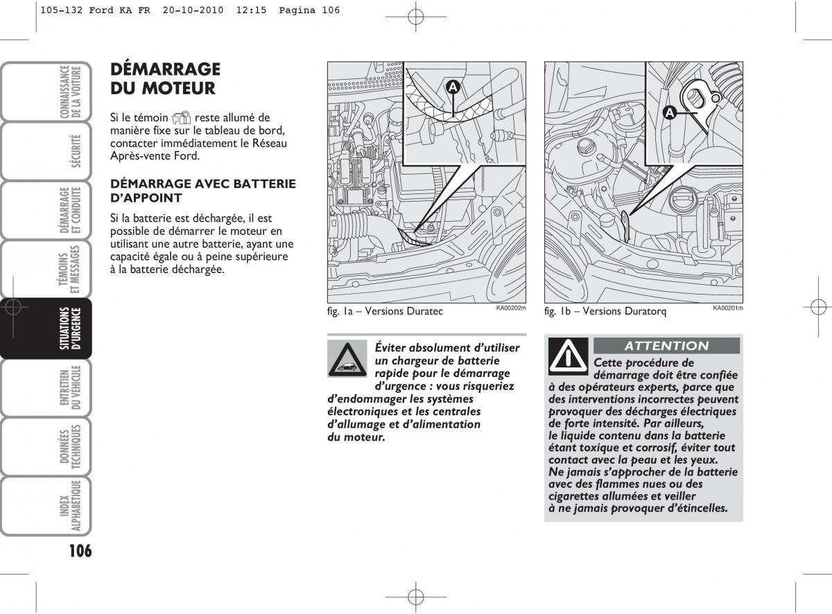 Ford Ka II 2 manuel du proprietaire / page 123