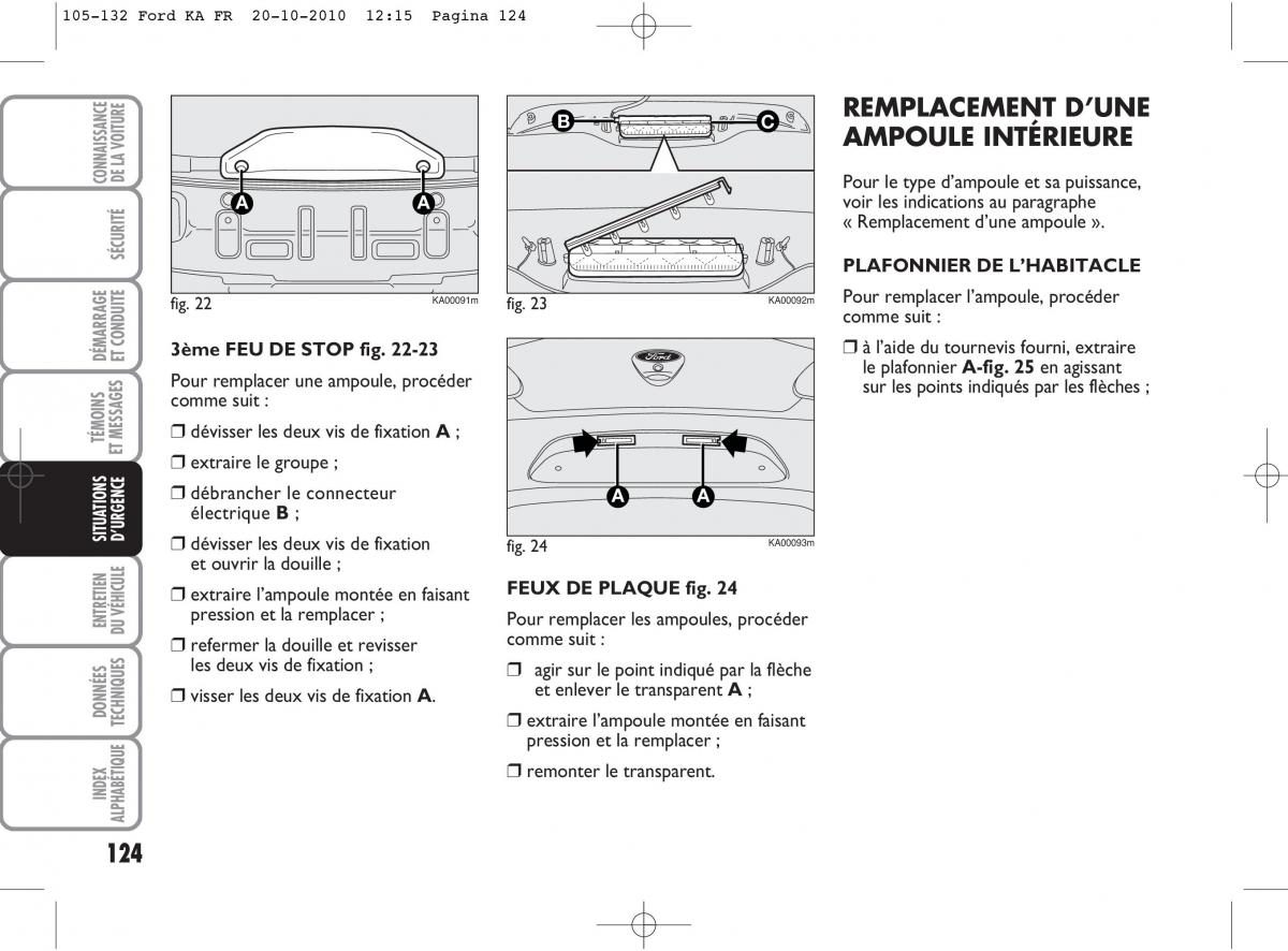 Ford Ka II 2 manuel du proprietaire / page 141