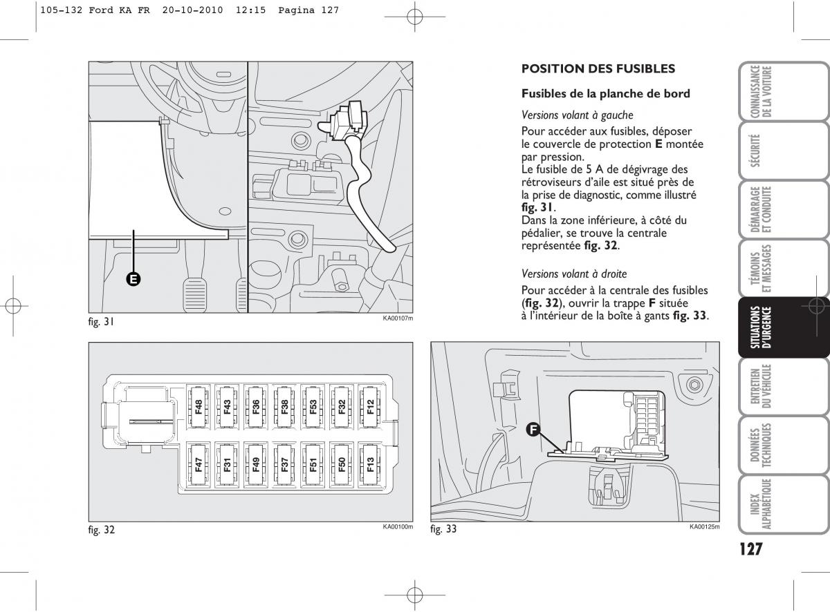 Ford Ka II 2 manuel du proprietaire / page 144