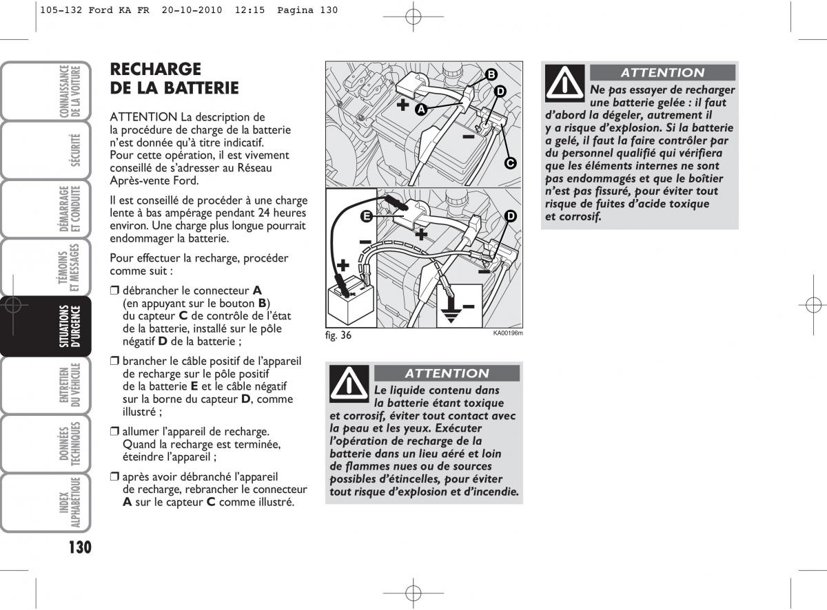 Ford Ka II 2 manuel du proprietaire / page 147