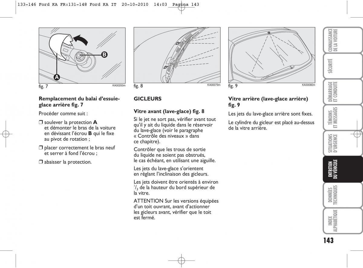 Ford Ka II 2 manuel du proprietaire / page 160