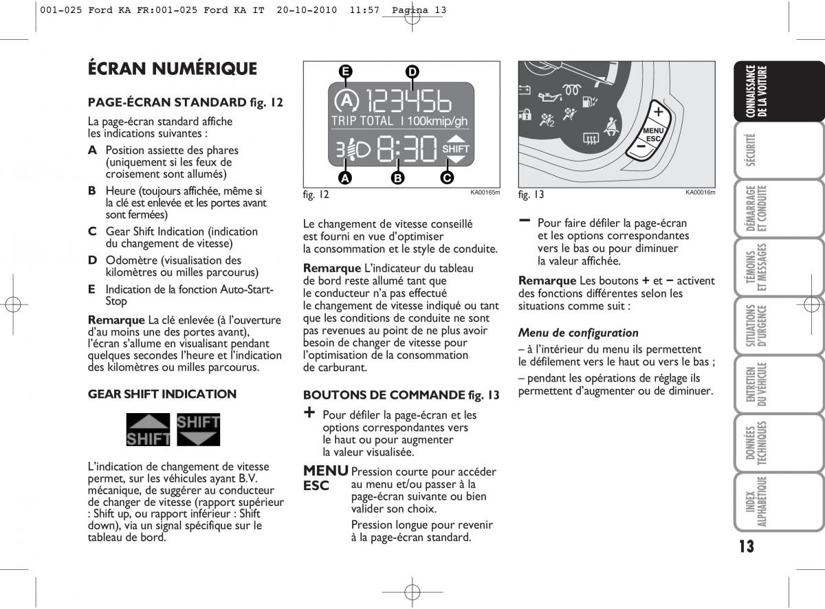 Ford Ka II 2 manuel du proprietaire / page 30