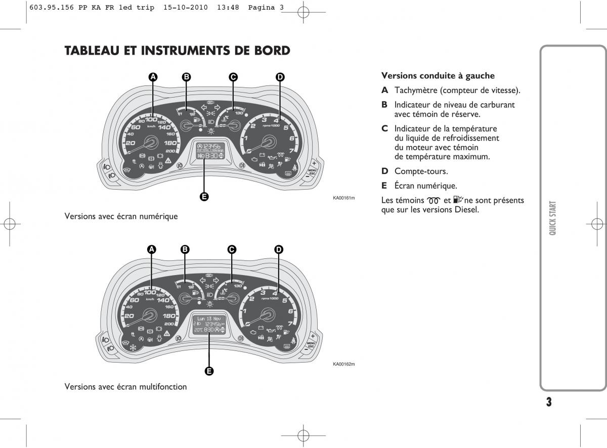 Ford Ka II 2 manuel du proprietaire / page 4