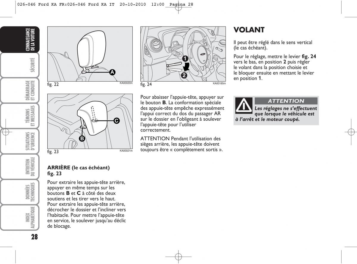 Ford Ka II 2 manuel du proprietaire / page 45