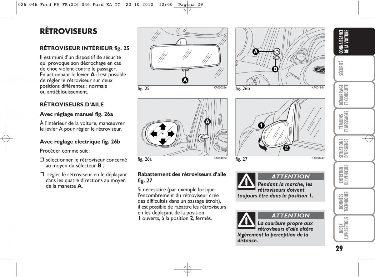 Ford Ka II 2 manuel du proprietaire / page 46