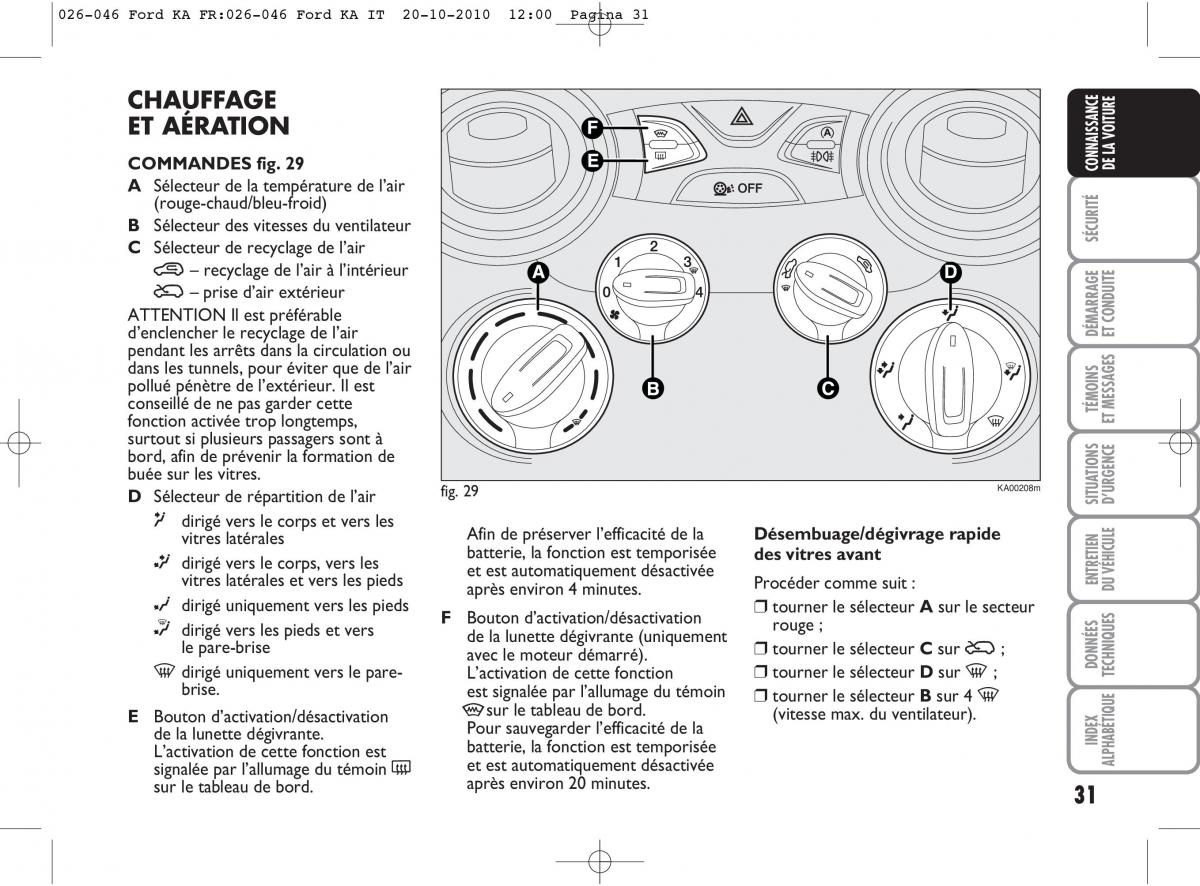 Ford Ka II 2 manuel du proprietaire / page 48