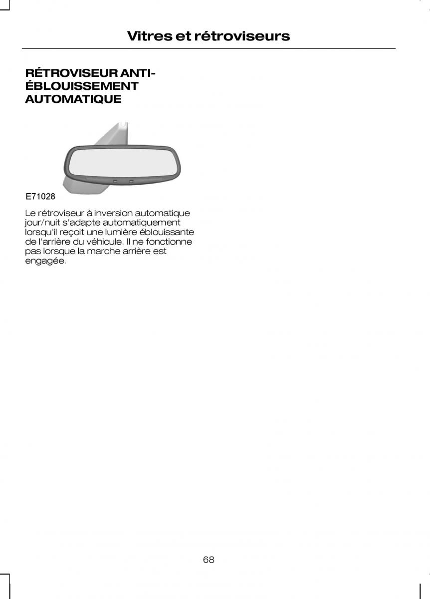 Ford Kuga I 1 manuel du proprietaire / page 70