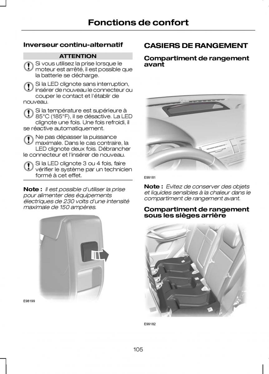 Ford Kuga I 1 manuel du proprietaire / page 107