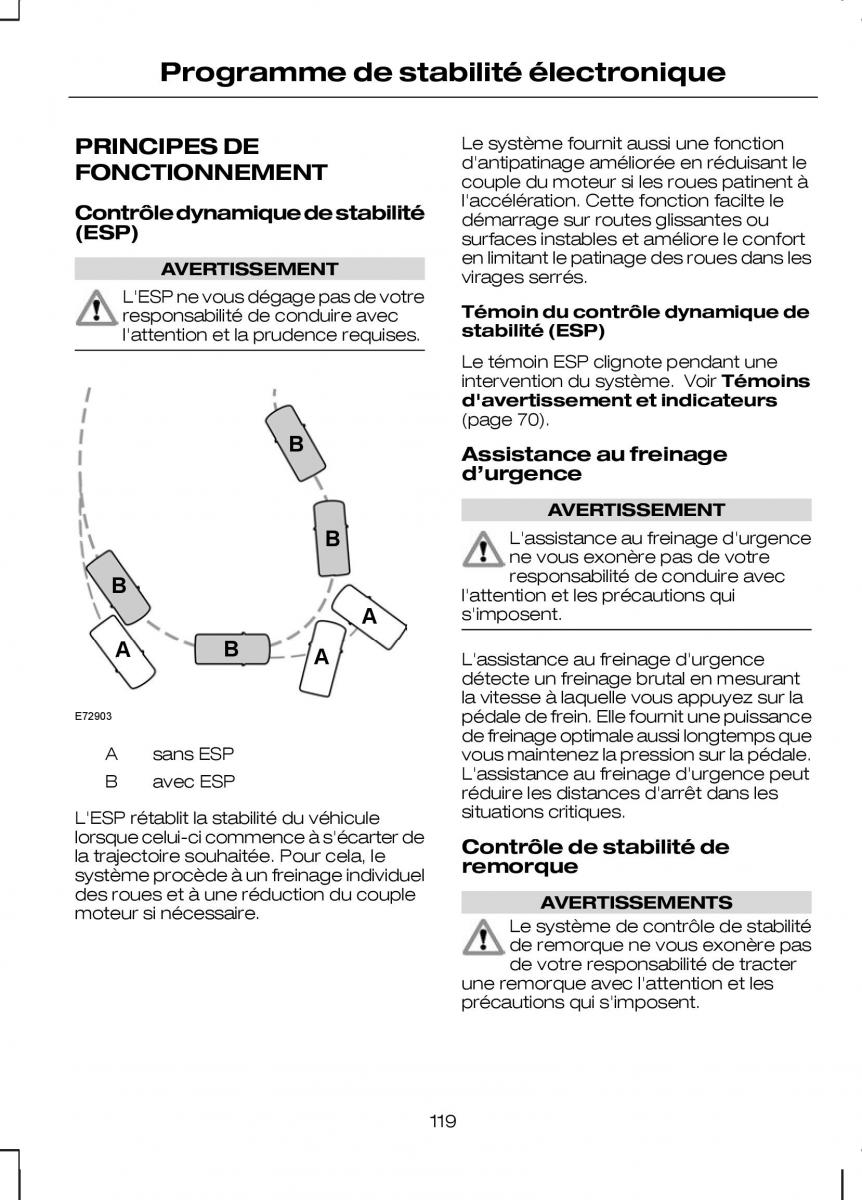 Ford Kuga I 1 manuel du proprietaire / page 121