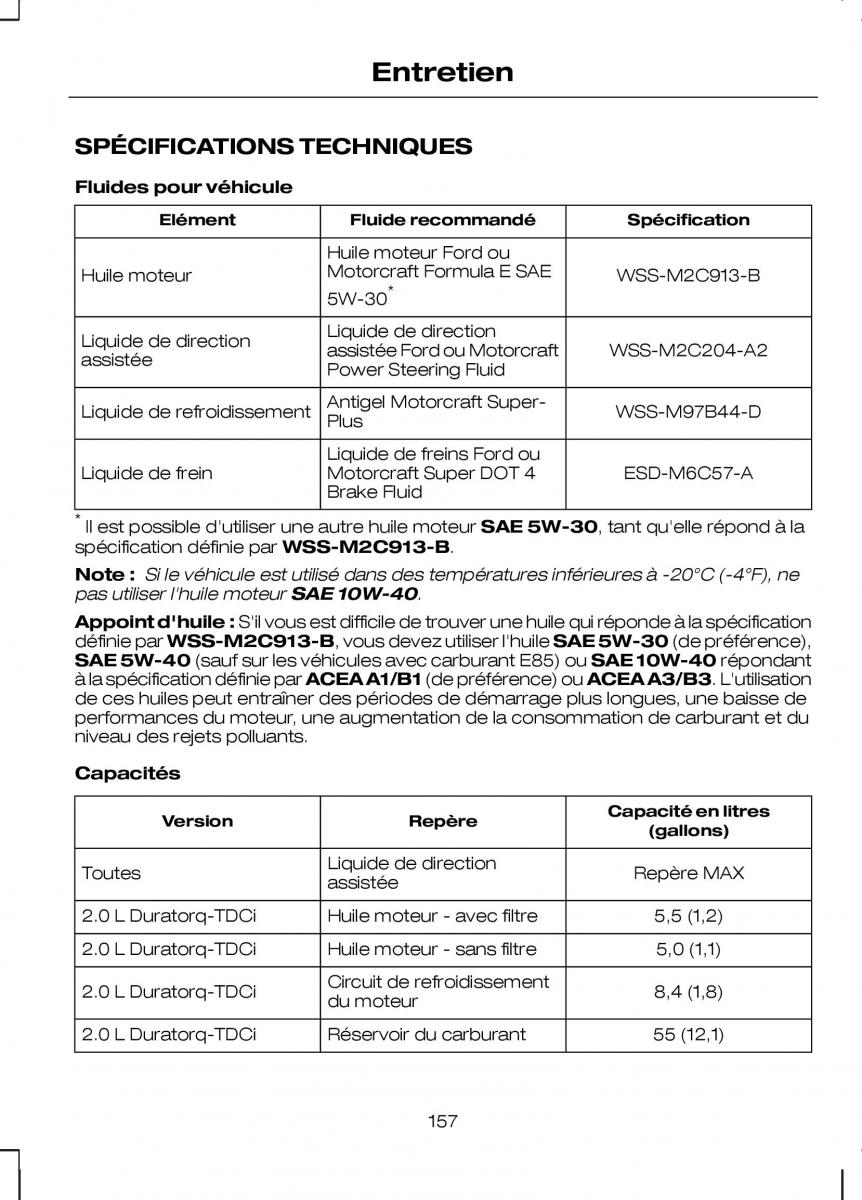 Ford Kuga I 1 manuel du proprietaire / page 159