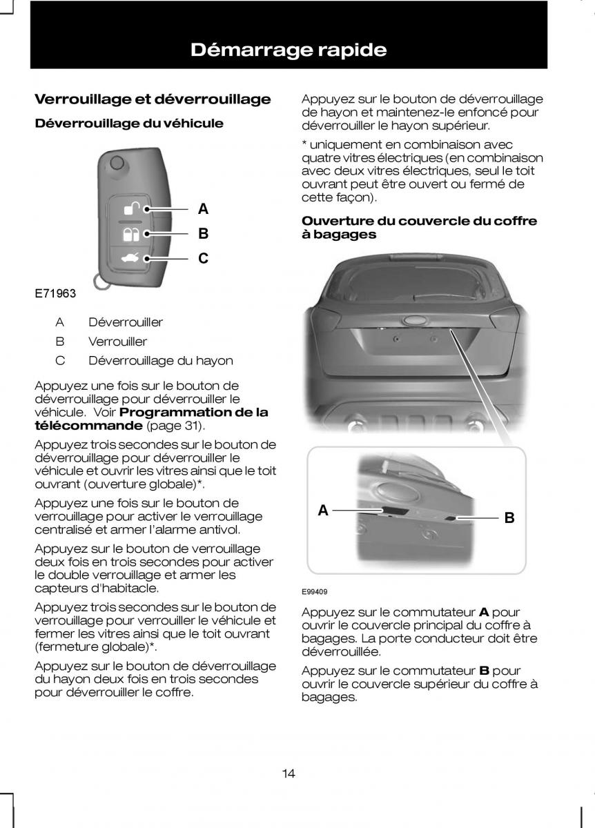 Ford Kuga I 1 manuel du proprietaire / page 16