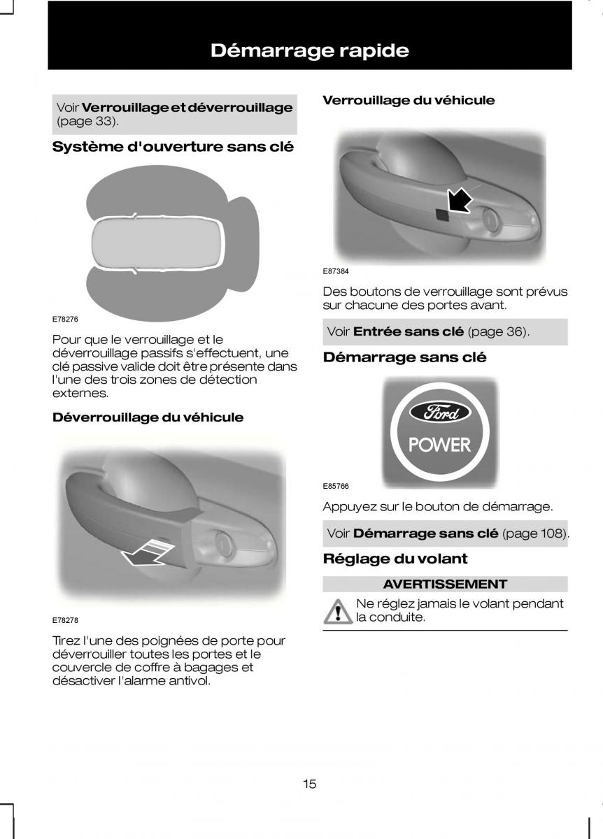 Ford Kuga I 1 manuel du proprietaire / page 17