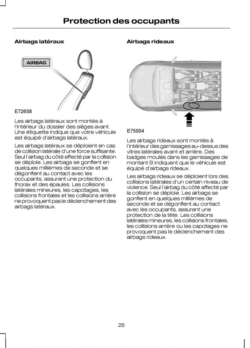 Ford Kuga I 1 manuel du proprietaire / page 28