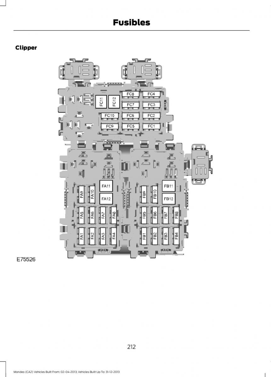 Ford Mondeo MKIV MK4 manuel du proprietaire / page 214