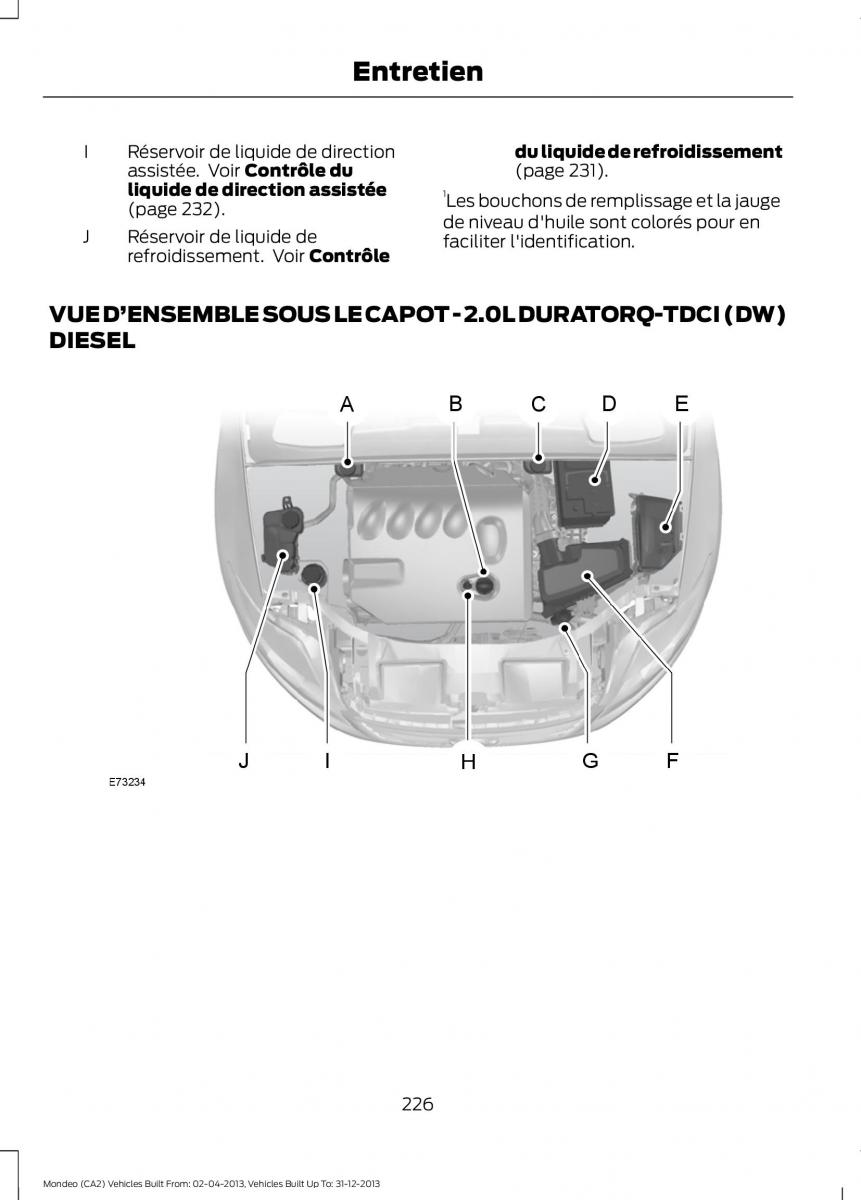 Ford Mondeo MKIV MK4 manuel du proprietaire / page 228