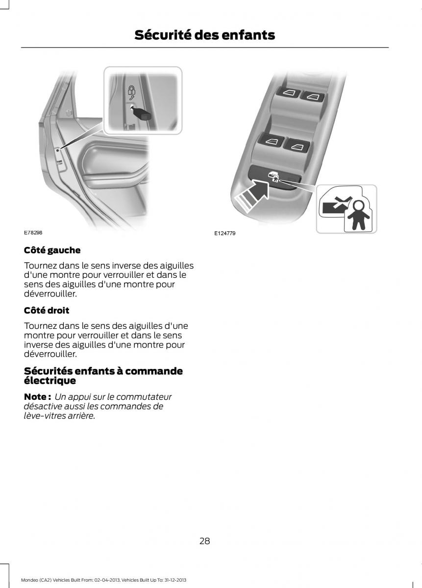 Ford Mondeo MKIV MK4 manuel du proprietaire / page 30