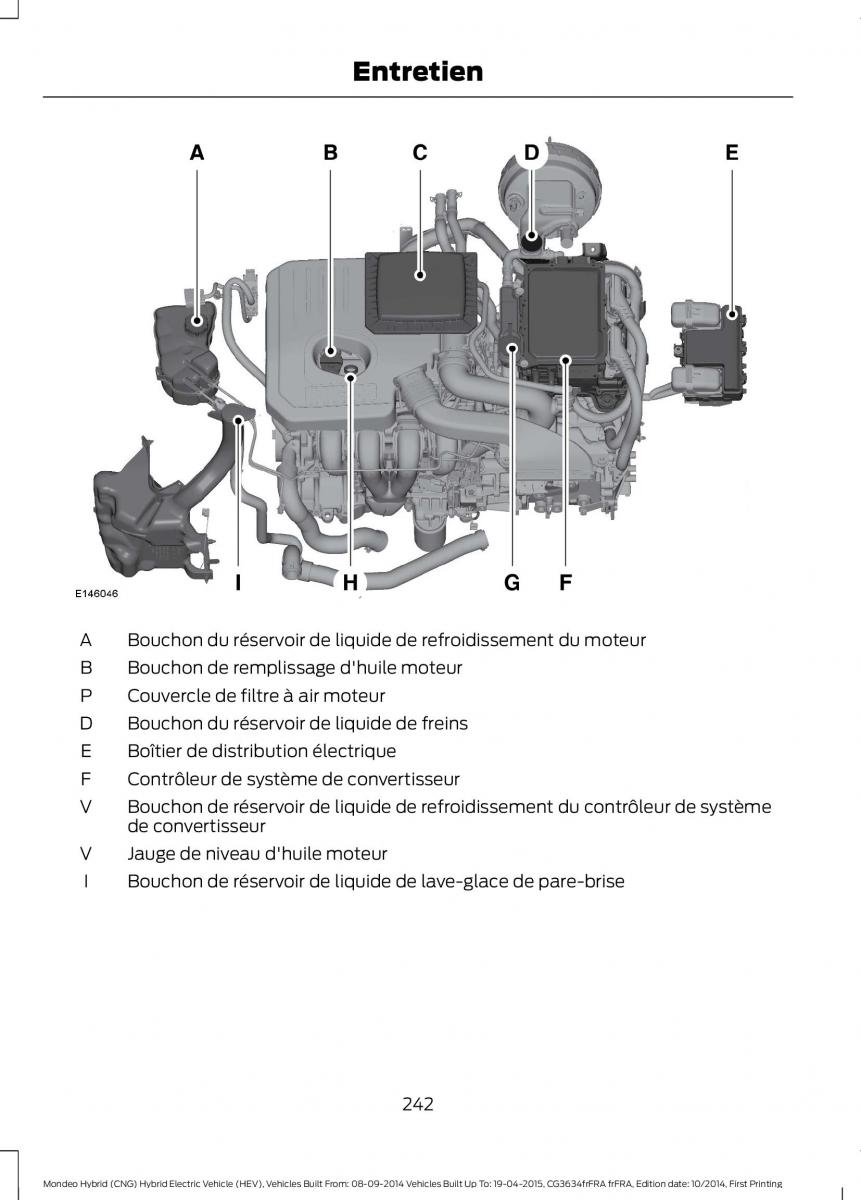 Ford Mondeo hybrid MKV MK5 manuel du proprietaire / page 244