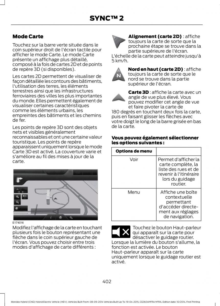 Ford Mondeo hybrid MKV MK5 manuel du proprietaire / page 404