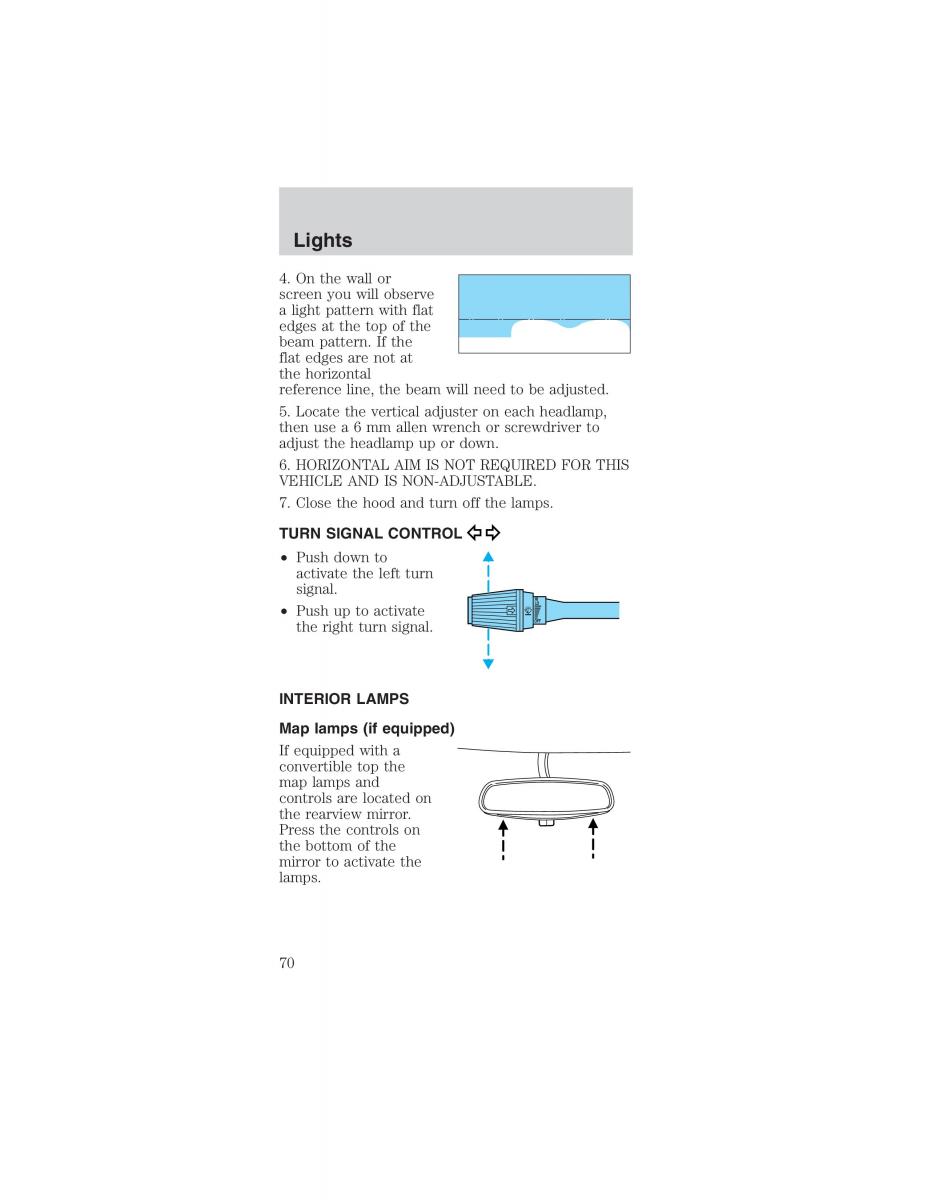 Ford Mustang IV 4 owners manual / page 70