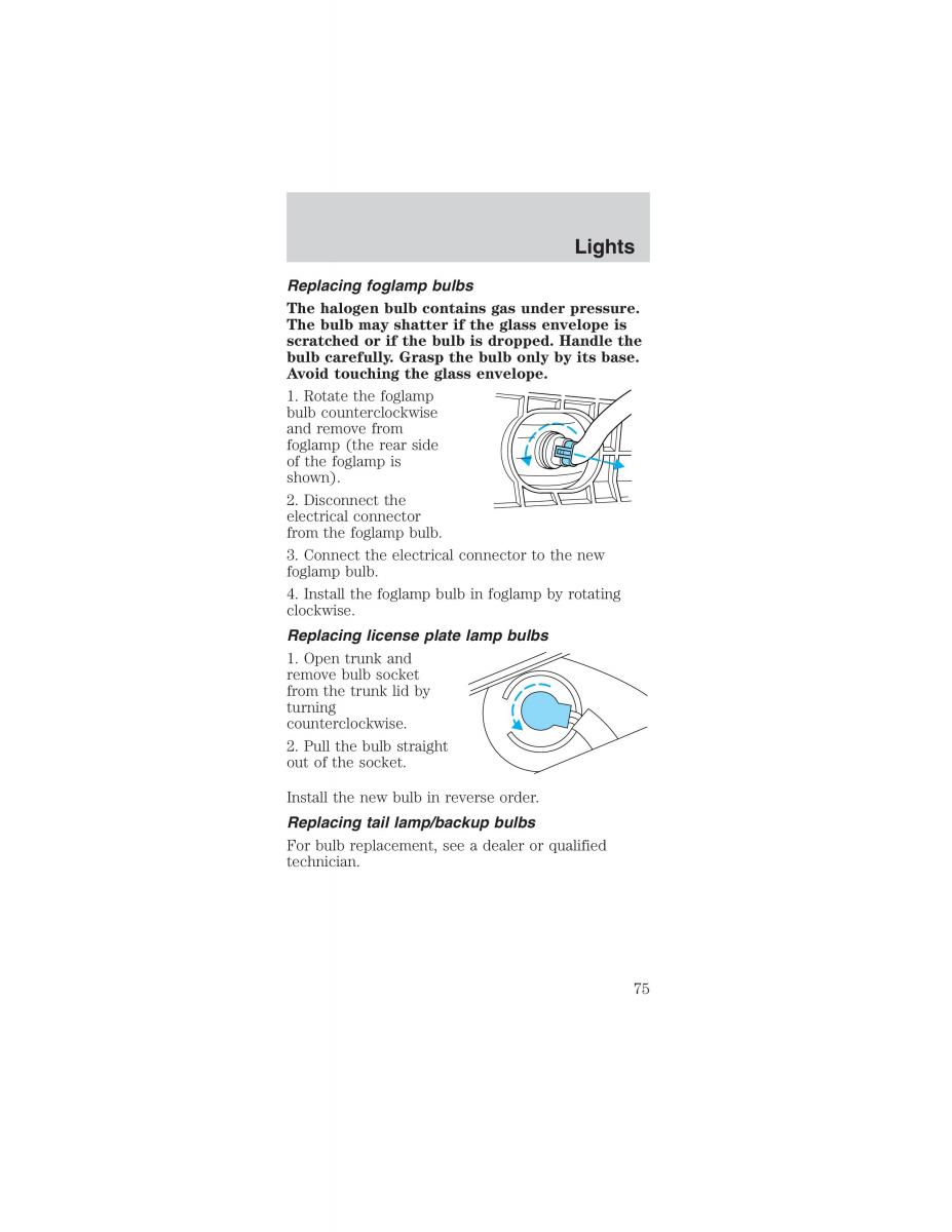 Ford Mustang IV 4 owners manual / page 75