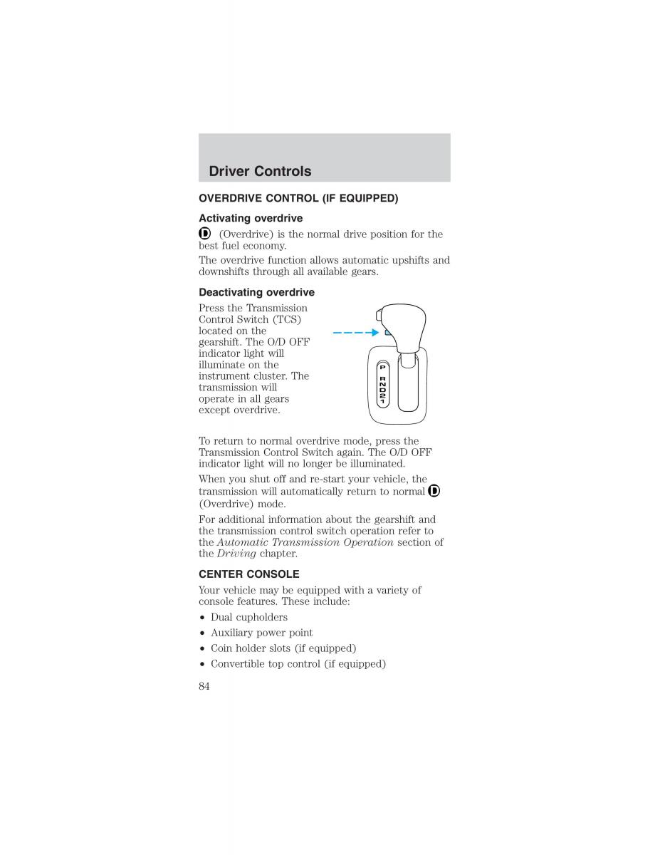 Ford Mustang IV 4 owners manual / page 84