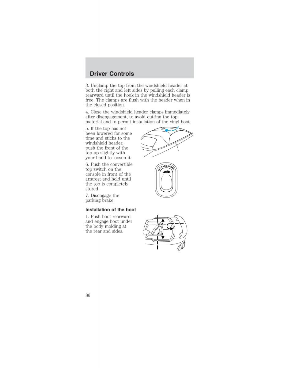 Ford Mustang IV 4 owners manual / page 86