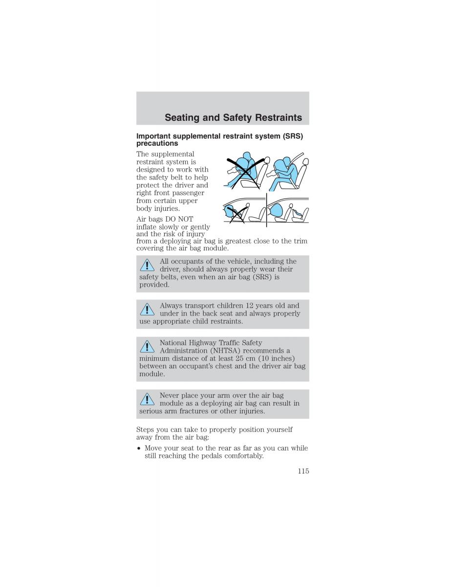 Ford Mustang IV 4 owners manual / page 115