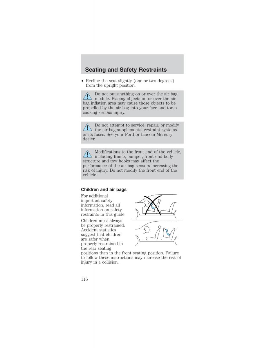 Ford Mustang IV 4 owners manual / page 116