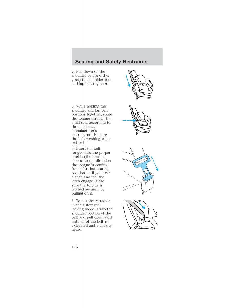 Ford Mustang IV 4 owners manual / page 126