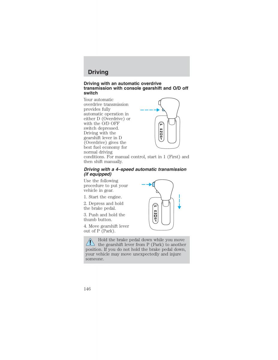 Ford Mustang IV 4 owners manual / page 146