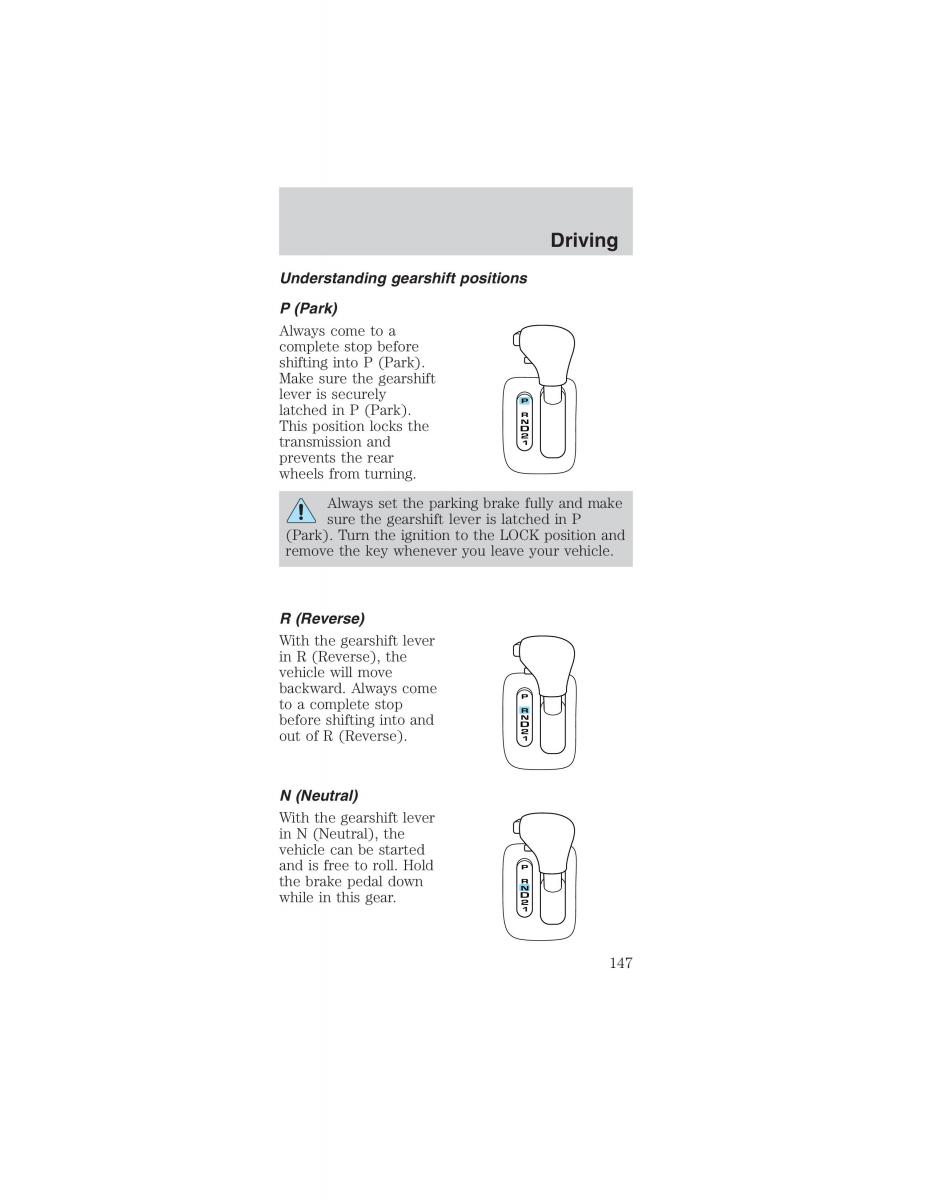 Ford Mustang IV 4 owners manual / page 147