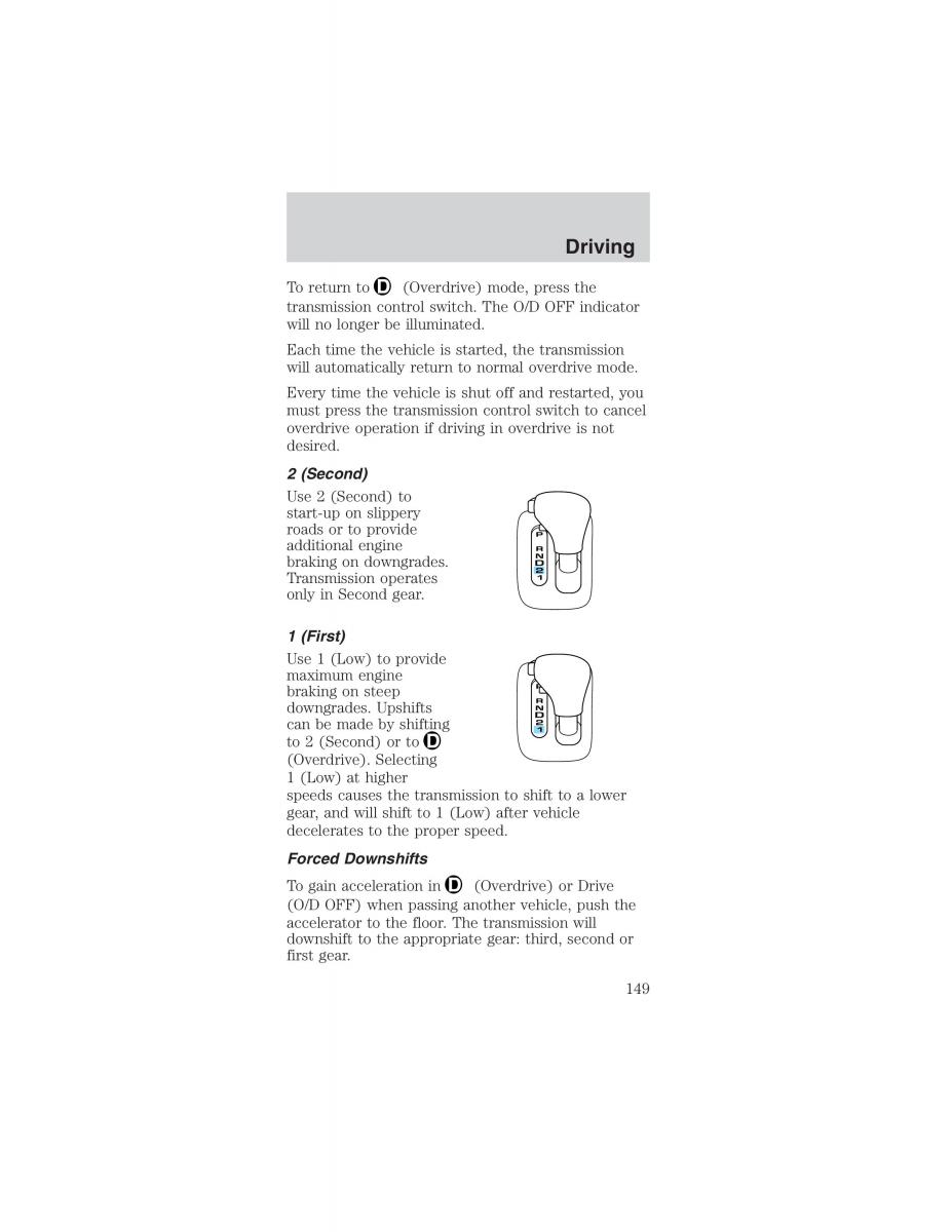 Ford Mustang IV 4 owners manual / page 149