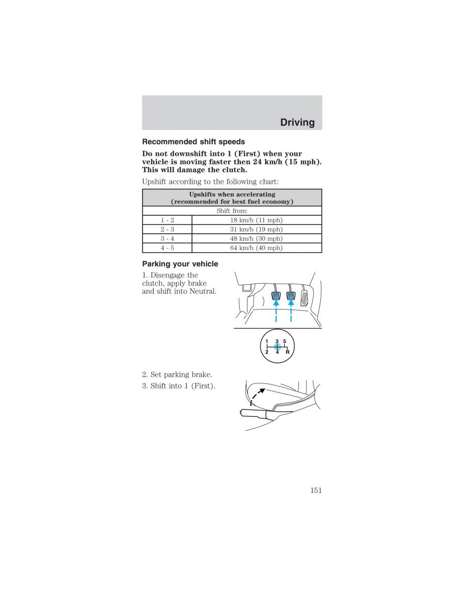 Ford Mustang IV 4 owners manual / page 151