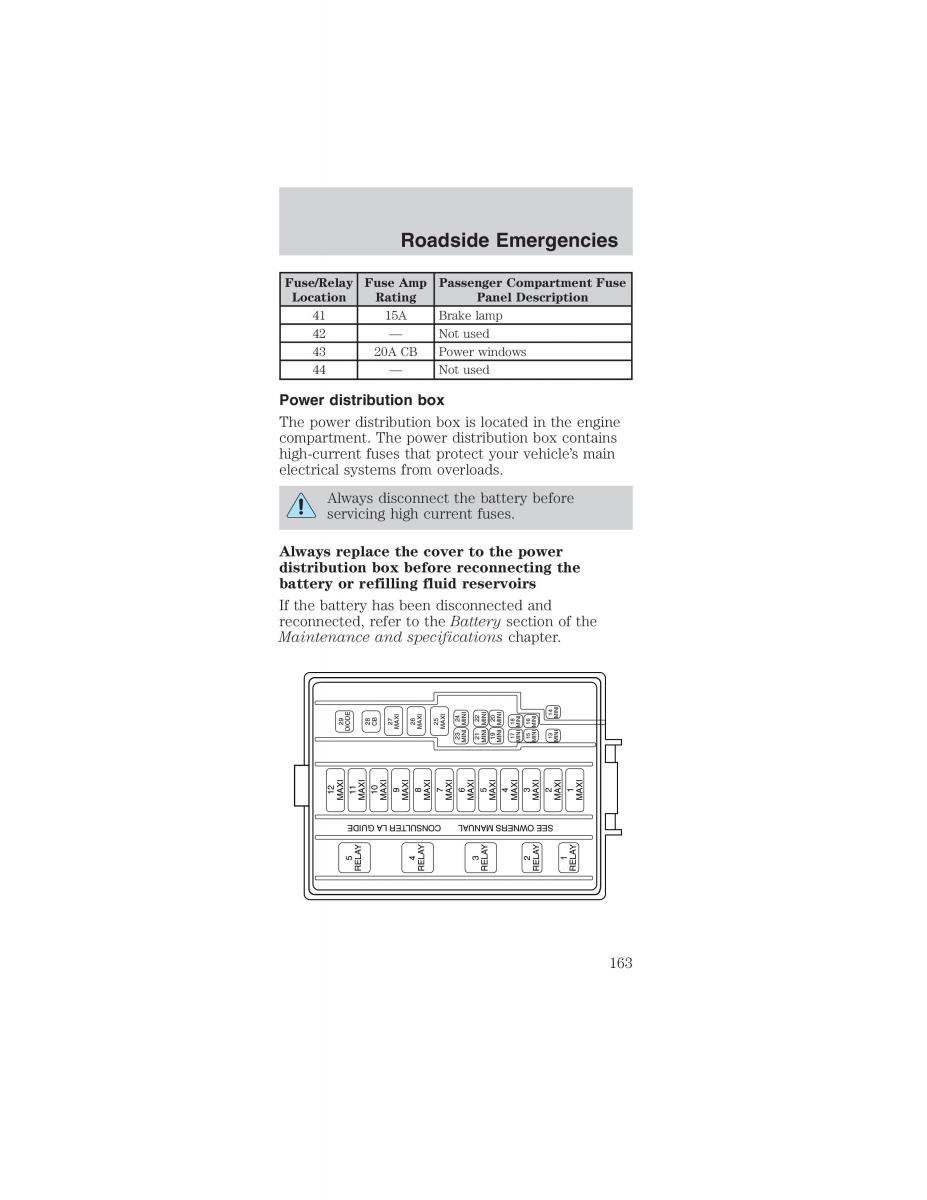 Ford Mustang IV 4 owners manual / page 163