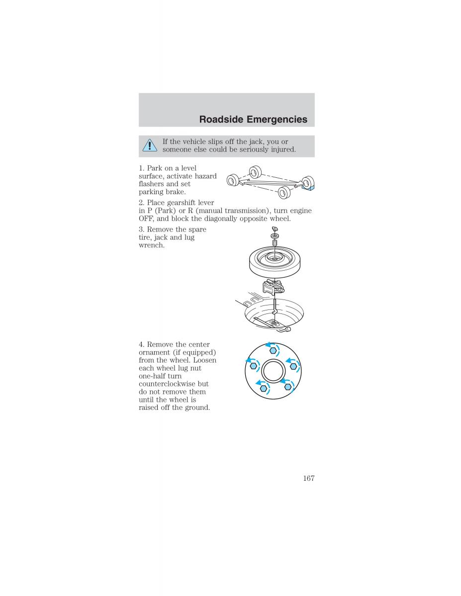 Ford Mustang IV 4 owners manual / page 167