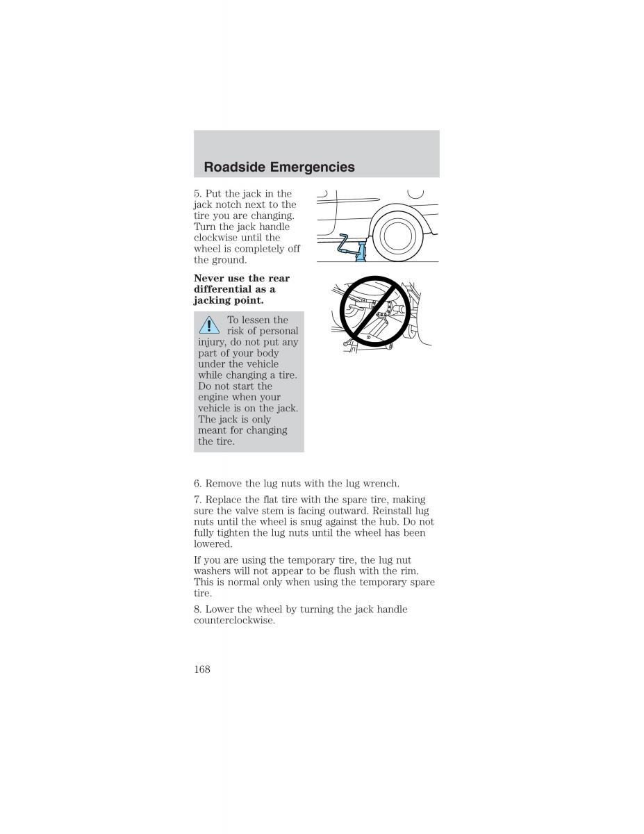 Ford Mustang IV 4 owners manual / page 168