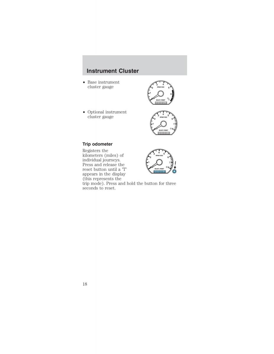 Ford Mustang IV 4 owners manual / page 18