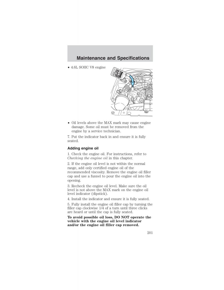 Ford Mustang IV 4 owners manual / page 201